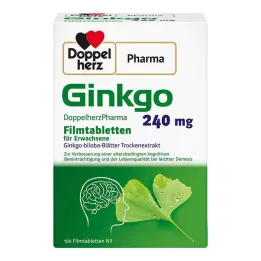 Ginkgo DoppelherzPharma 240 mg plėvele dengtos tabletės, 120 vnt