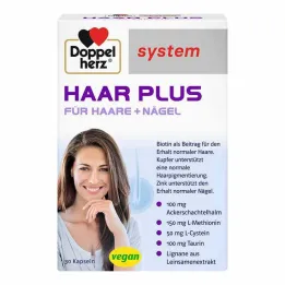 Doppelherz Hair Plus sistemos kapsulės, 30 vnt