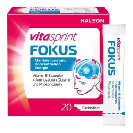 Vitasprint Focus Direct Sticks, 20 vnt