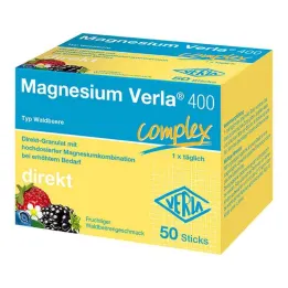 Magnesium Verla 400 Wild Berry Direct Granules, 50 vnt