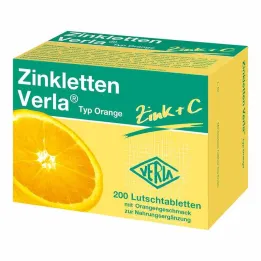 Zinkletten Verla Orange pastilės, 200 vnt