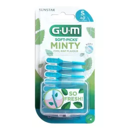 GUM SOFT-PICKS MINTY mažas, 40 vienetų