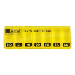 Wepa 1x7 weekly box UV-apsauga + geltona, 1 vnt