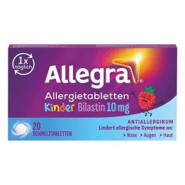 Allegra alergijos tabletės vaikams 10 mg tirpstančios tabletės, 20 vnt