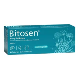 Bitosen 20 mg tabletės, 50 vnt