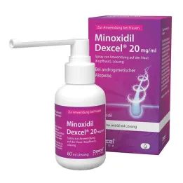Minoxidil Dexcel 20 mg/ml purškalas galvos odai, 60 ml