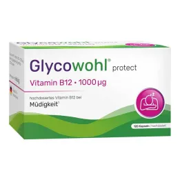 Glycowohl vitaminas B12 1000 µg didelės dozės veganiškos kapsulės, 120 vnt