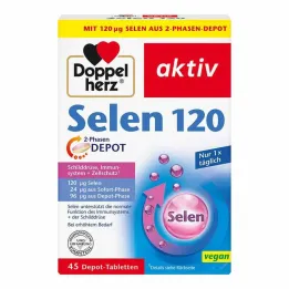 Doppelherz Selenium 120 2-fazių depo tabletės, 45 vnt
