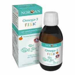 Norsan Omega-3 Fisk vaikams skystis, 150 ml