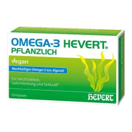Omega-3 Hevert augalinės kilmės minkštos kapsulės, 120 vnt