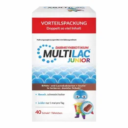 Multilac Synbiotic Junior tabletės, 40 vnt