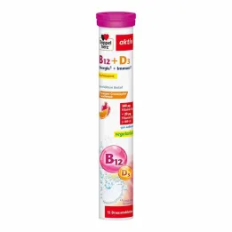 Doppelherz Vitaminas B12 + D3 šnypščiosios tabletės, 15 vnt