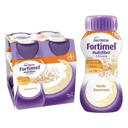 Fortimel Multifibre 1,5 Kcal vanilės skonio (4x200 ml)