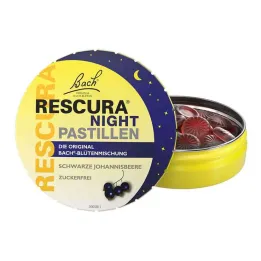 Bacho žiedai originalūs Rescura Night pastilės juodųjų serbentų, 50 g