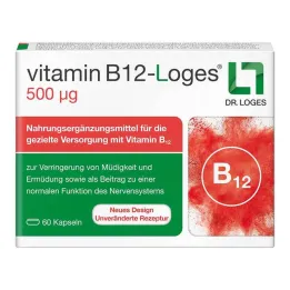 Vitaminas B12-Loges 500 µg kapsulės, 60 vnt
