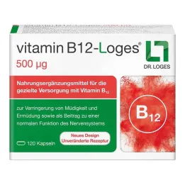 Vitaminas B12-Loges 500 µg kapsulės, 120 vnt