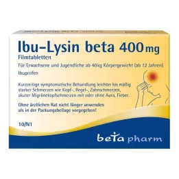 Ibu-Lysine beta 400 mg plėvele dengtos tabletės, 10 vnt