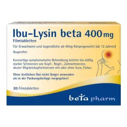Ibu-Lysine beta 400 mg plėvele dengtos tabletės, 20 vnt