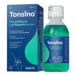 Tonsino skalavimo tirpalas nuo gerklės skausmo, 240 ml