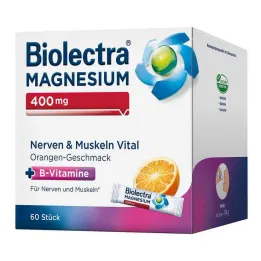 Biolectra Magnesium 400 mg Nerves &amp; Muscles Vital, 60 vnt
