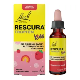Bacho gėlių originalūs Rescura Kids braškių lašai be alkoholio, 10 ml