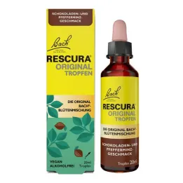 Bacho gėlių originalūs Rescura lašai bealkoholio šokolado mėtų, 20 ml