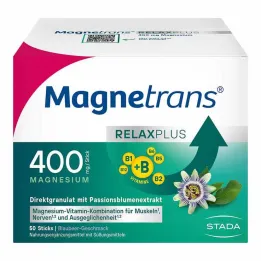 Magnetrans Relax + 400 mg granulių lazdelės mėlynių, 50 vnt