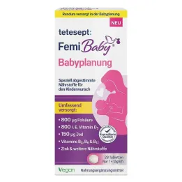 Tetesept Femi Baby Baby planavimo plėvele dengtos tabletės, 28 vnt