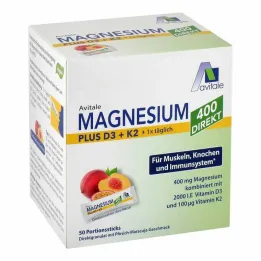 Magnis 400 + D3 + K2 tiesioginis persikų pasifloros vaisius, 50X2,5 g