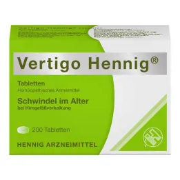 Vertigo Hennig tabletės, 200 vnt