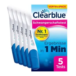 Clearblue nėštumo testas greitas aptikimas, 5 vnt