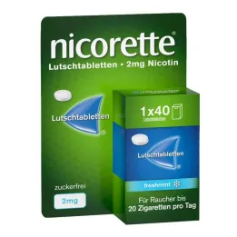 Nicorette freshmint 2 mg presuotos pastilės, 40 vnt