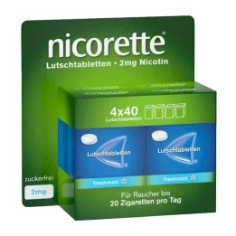 Nicorette freshmint 2 mg presuotos pastilės, 160 vnt