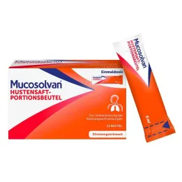 Mucosolvan sirupo nuo kosulio porcijų paketėliai, 15x5 ml