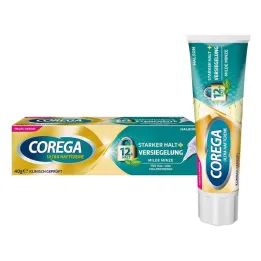 Corega Ultra Adhesive Cream Strong Hold + Sandarinimas, 40 g