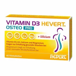 Vitaminas D3 Hevert Osteo Pro plėvele dengtos tabletės, 60 vnt