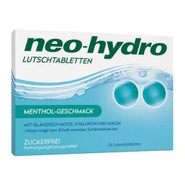 Neo-Hydro pastilės be mentolio cukraus, 24 vnt