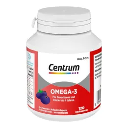 Centrum Omega-3 kramtomosios kapsulės, 120 vnt