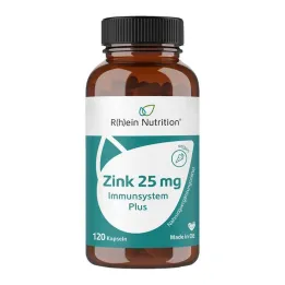 Cinkas 25 mg Immune System Plus didelė dozė + veganiškos kapsulės, 120 vnt