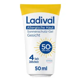 Ladival alergiškas odos gelis veidui LSF 50 + , 50 ml