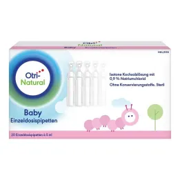 OtriNatural Baby vienos dozės pipetės, 20X5 ml