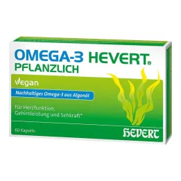 Omega-3 Hevert augalinės kilmės minkštos kapsulės, 60 vnt