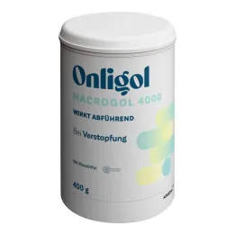 Onligol Macrogol 4000 milteliai e.tirpalo skardinei gaminti, 400g