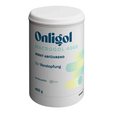 Onligol Macrogol 4000 milteliai e.tirpalo skardinei gaminti, 400g Onligol Macrogol 4000 milteliai e.tirpalo skardinei gaminti, 400g
