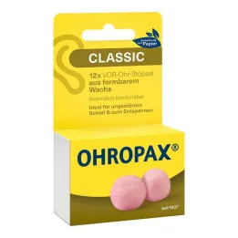Ohropax Classic vaškas prieš ausų kištukus, 12 vnt
