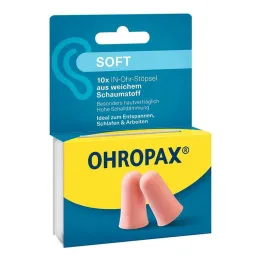 Ohropax minkšto putplasčio ausų kištukai, 10 vnt