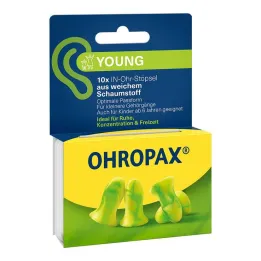 Ohropax Young porolono ausų kištukai, 10 vnt