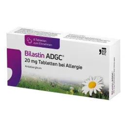 Bilastin ADGC 20 mg tabletės nuo alergijos, 6 vnt
