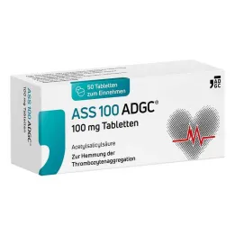 ASS 100 ADGC 100 mg tablečių, 50 vnt