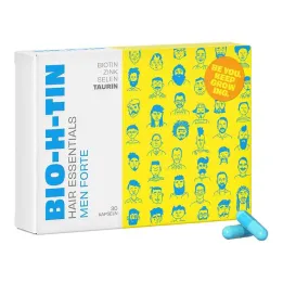 Bio-H-Tin Hair Essentials Men Forte kapsulės, 30 vnt